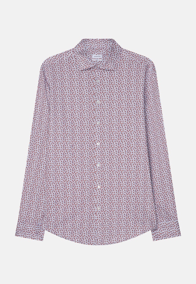 Slim Performancehemd Druck in Rot |  Seidensticker Onlineshop