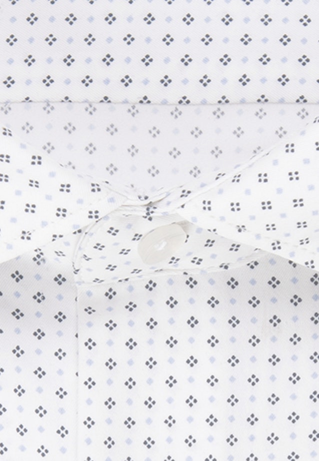 Slim Performancehemd Druck in Hellblau |  Seidensticker Onlineshop