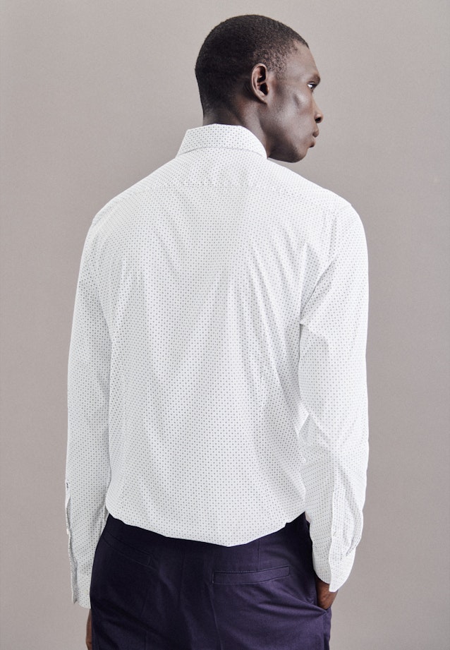 Slim Chemise performance Imprimé in Bleu Clair |  Seidensticker Onlineshop