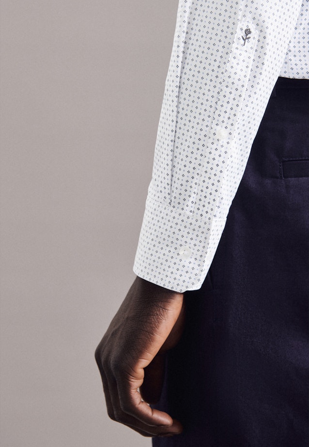 Slim Chemise performance Imprimé in Bleu Clair |  Seidensticker Onlineshop