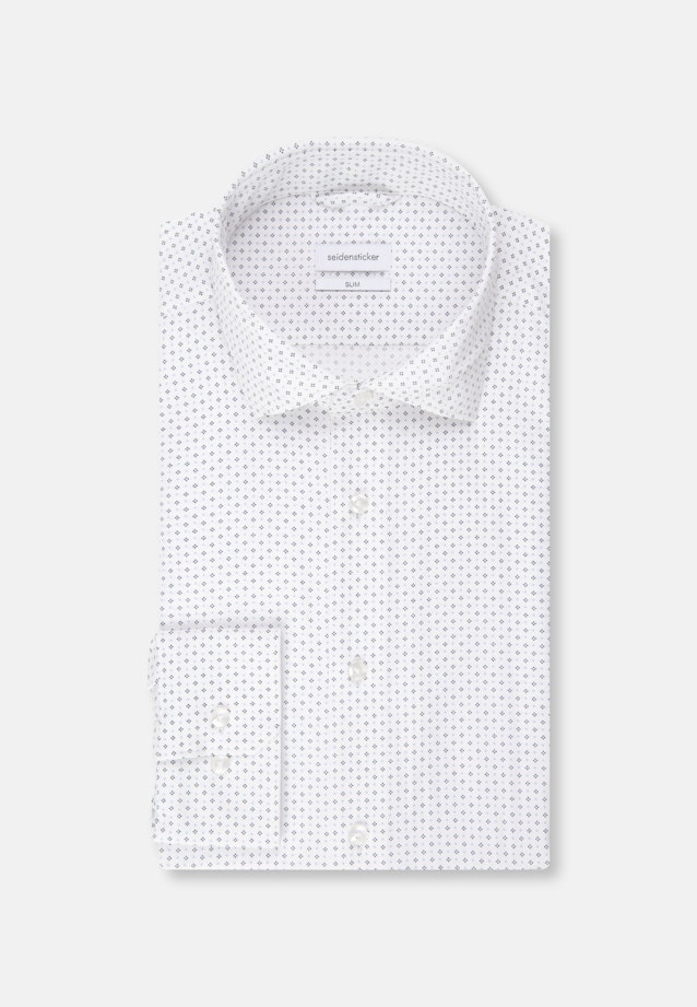 Slim Chemise performance Imprimé in Bleu Clair |  Seidensticker Onlineshop