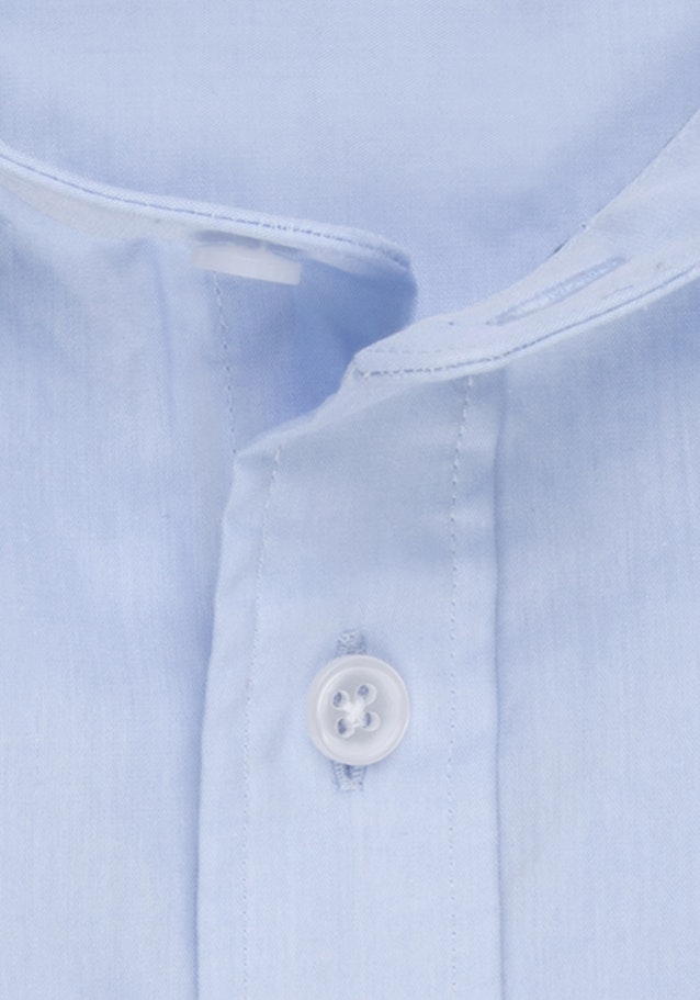 Easy-iron Chambray Casual Shirt in Regular with Opstaande Kraag in Lichtblauw |  Seidensticker Onlineshop