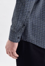 Regular Business shirt Print in Dark Blue |  Seidensticker Onlineshop