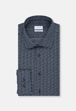 Regular Business shirt Print in Dark Blue |  Seidensticker Onlineshop