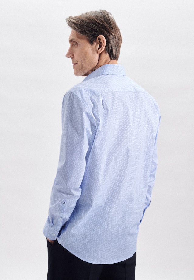Regular Chemise d'affaires Imprimé in Bleu Clair |  Seidensticker Onlineshop