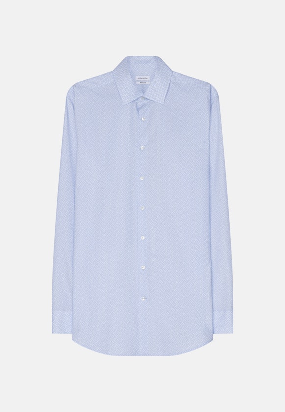 Regular Chemise d'affaires Imprimé in Bleu Clair |  Seidensticker Onlineshop