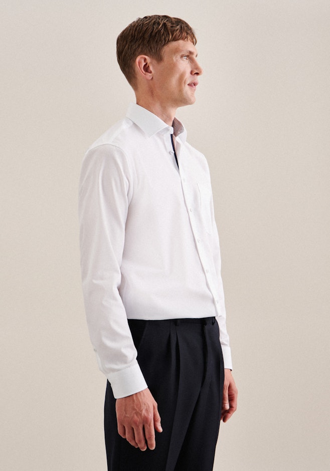 Regular Business Hemd Uni in Weiß | Seidensticker Onlineshop