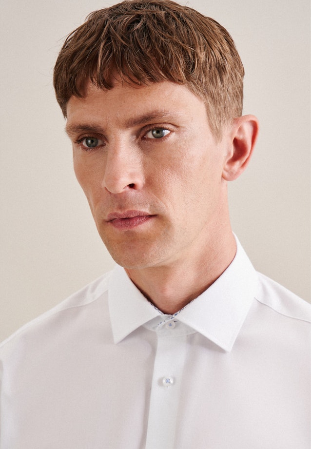 Regular Chemise d'affaires Uni in Blanc |  Seidensticker Onlineshop