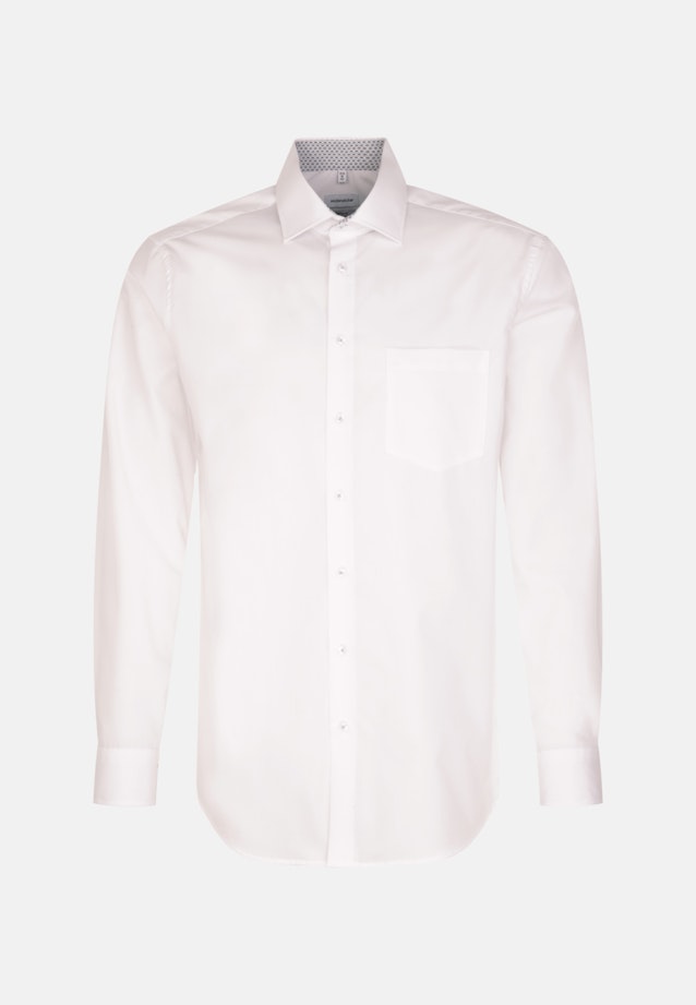 Regular Chemise d'affaires Uni in Blanc |  Seidensticker Onlineshop
