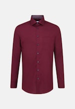 Non-iron Popeline Business overhemd in Regular with Kentkraag in Rood |  Seidensticker Onlineshop