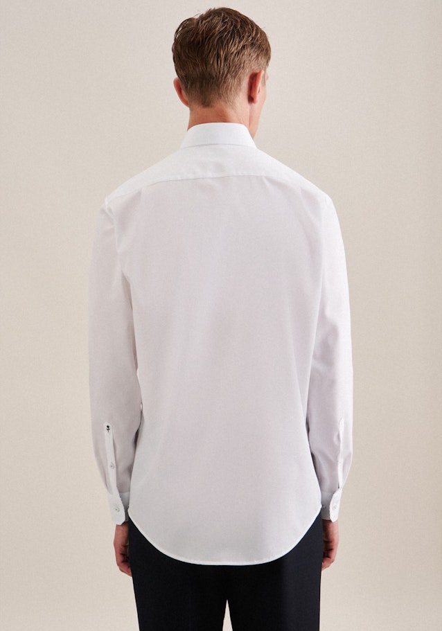 Non-iron Poplin Business Shirt in Regular with Kent-Collar in White | Seidensticker Onlineshop