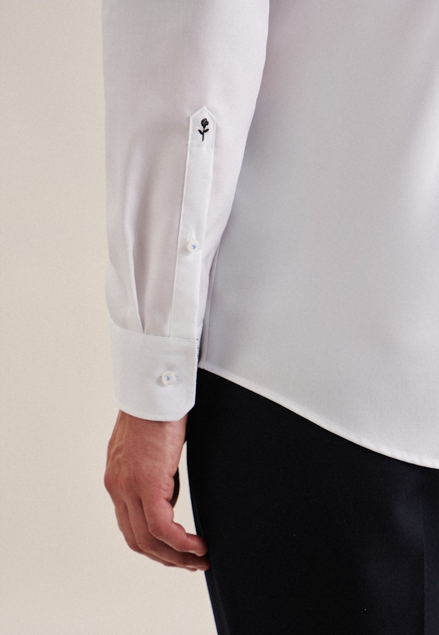 Non-iron Poplin Business Shirt in Regular with Kent-Collar in White |  Seidensticker Onlineshop