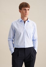 Regular Business shirt Uni in Medium Blue |  Seidensticker Onlineshop