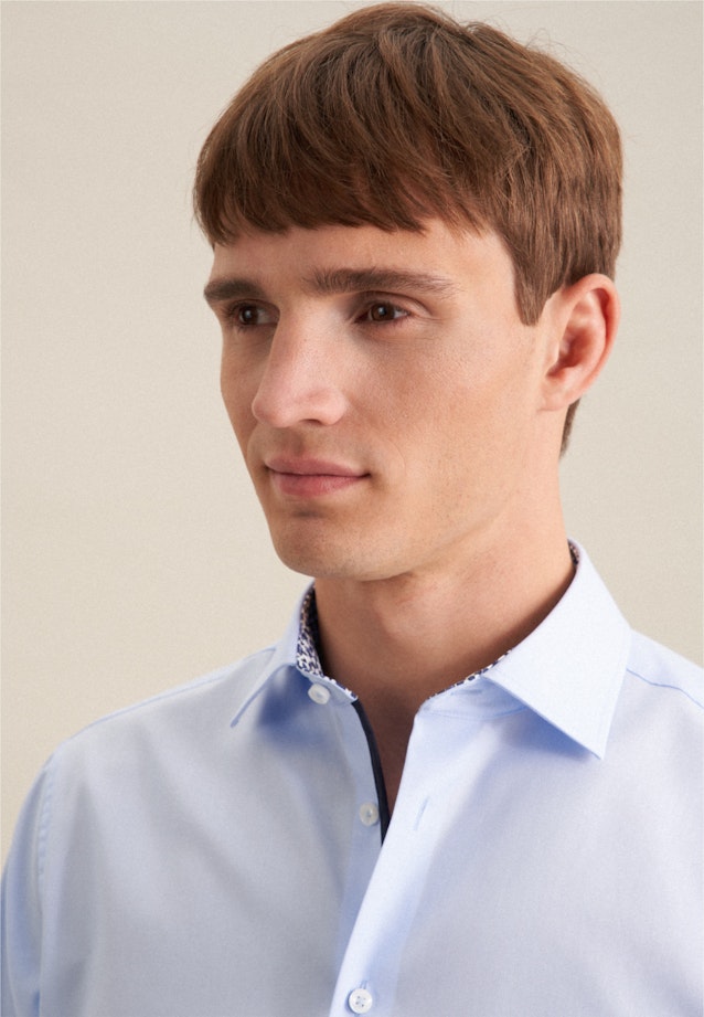 Regular Business shirt Uni in Medium Blue |  Seidensticker Onlineshop