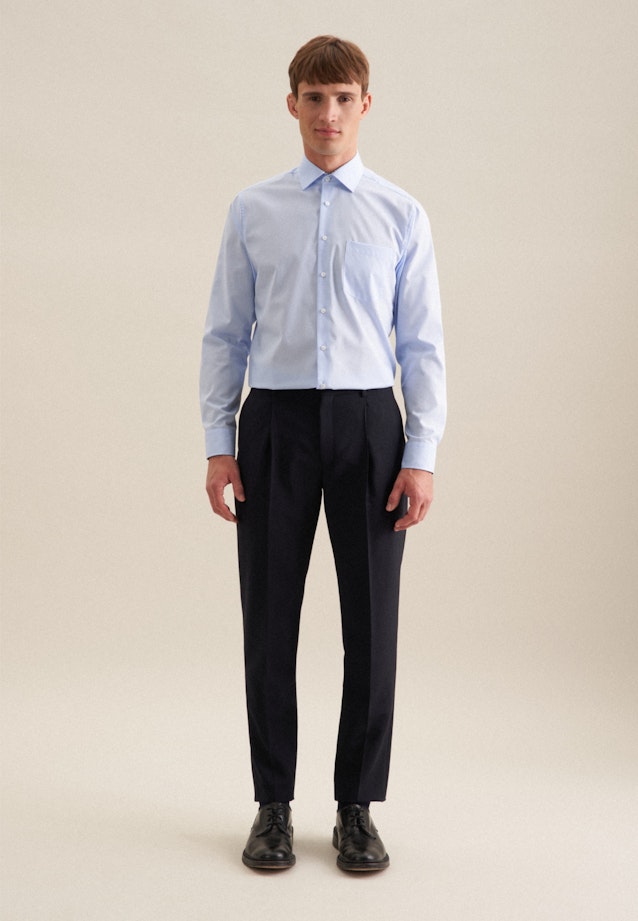Regular Business shirt Uni in Medium Blue |  Seidensticker Onlineshop