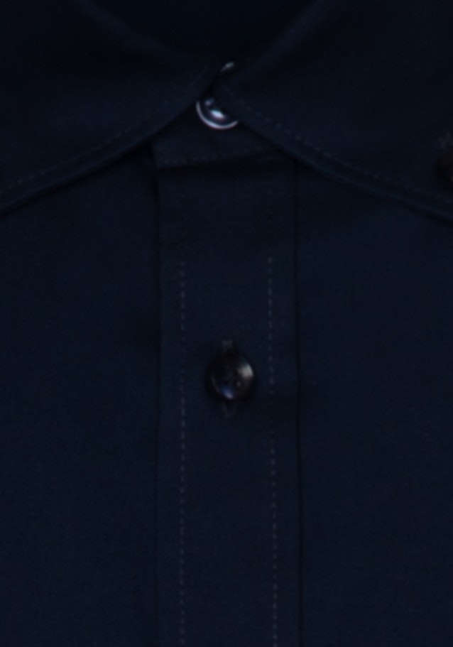 Non-iron Poplin Business Shirt in Regular with Button-Down-Collar in Dark Blue |  Seidensticker Onlineshop