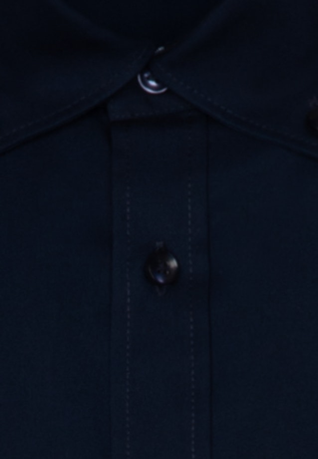 Bügelfreies Popeline Business Hemd in Regular mit Button-Down-Kragen in Dunkelblau |  Seidensticker Onlineshop