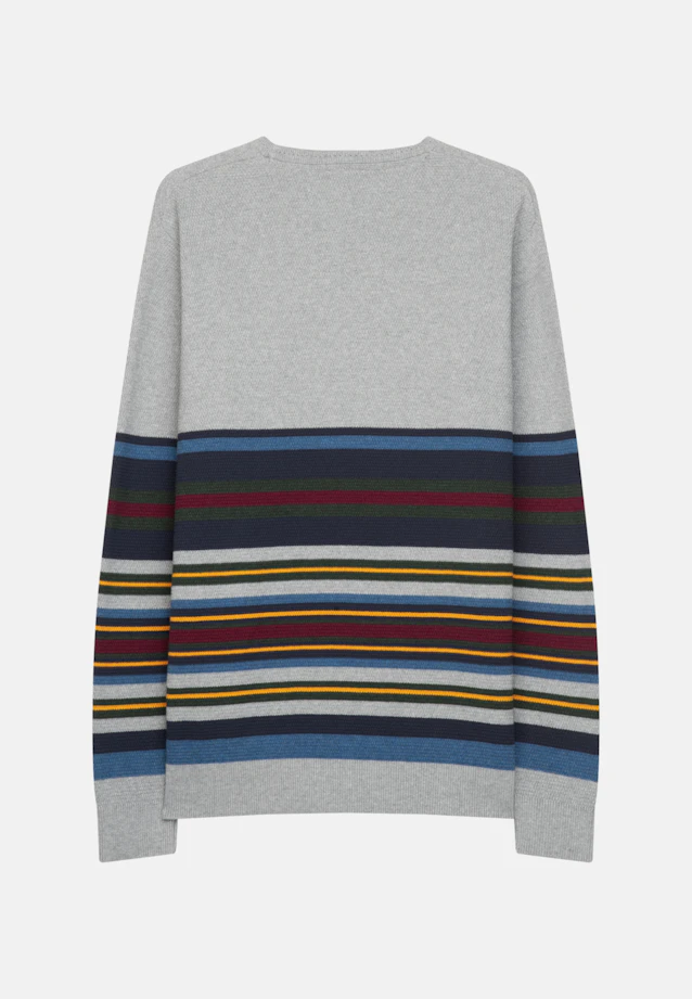 Regular Pullover rayures in Gris |  Seidensticker Onlineshop