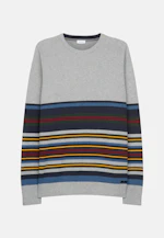 Regular Pullover rayures in Gris |  Seidensticker Onlineshop