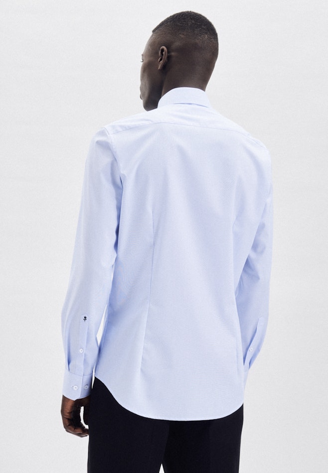 Non-iron Poplin Business Shirt in X-Slim with Kent-Collar in Light Blue | Seidensticker online shop