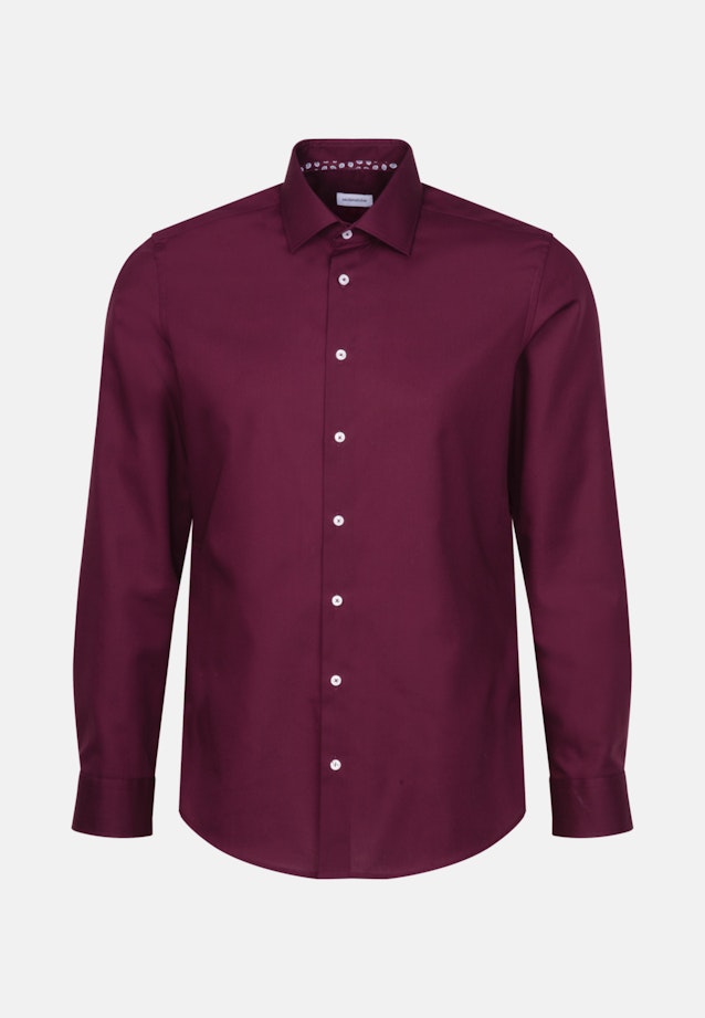 Chemise Business X-Slim Popeline Col Kent in Rouge |  Seidensticker Onlineshop