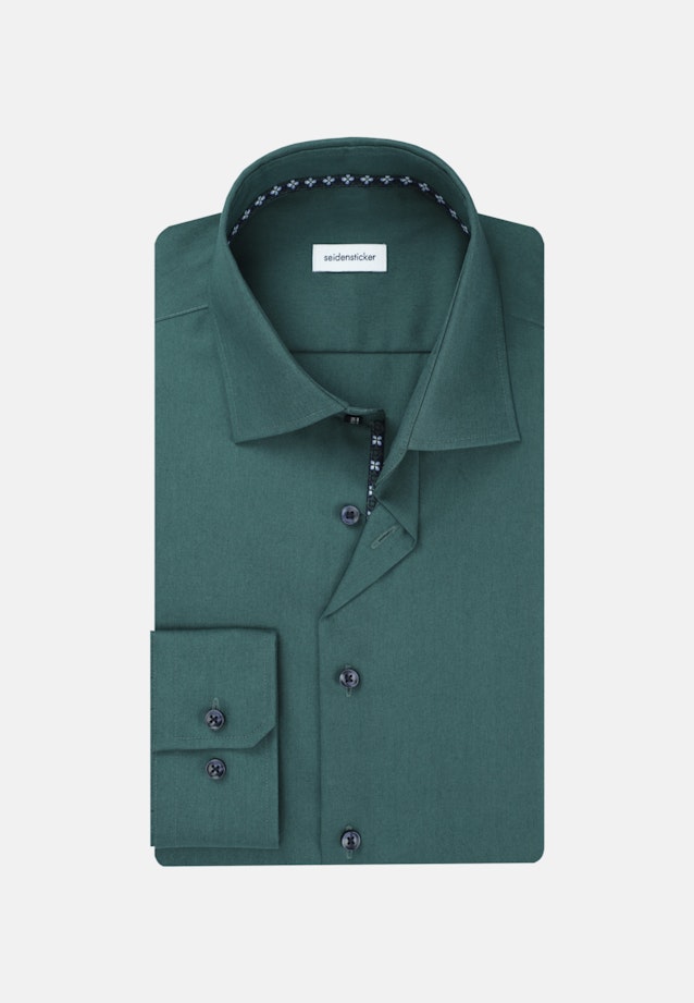 Chemise Business X-Slim Popeline Col Kent in Vert |  Seidensticker Onlineshop