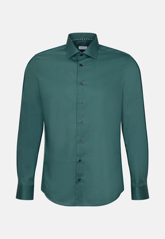 Chemise Business X-Slim Popeline Col Kent in Vert |  Seidensticker Onlineshop