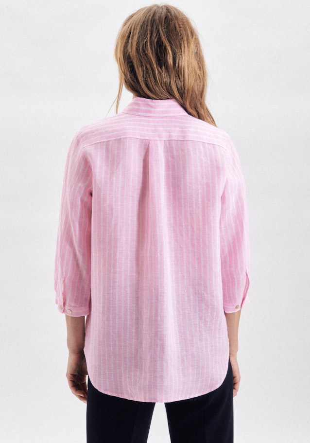 3/4-sleeve Linen Shirt Blouse in Pink |  Seidensticker Onlineshop