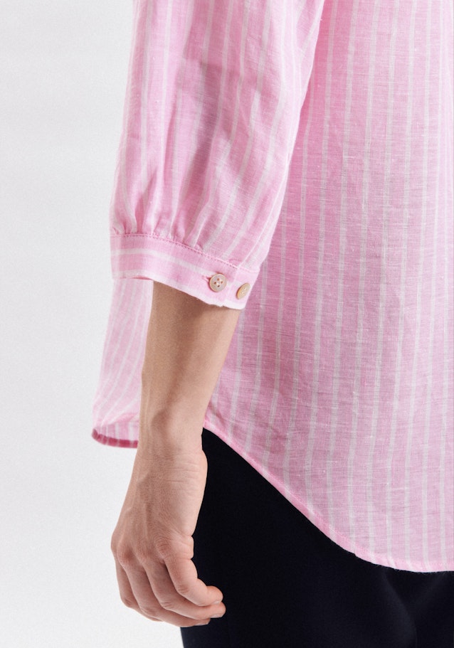 3/4-Arm Leinen Hemdbluse in Rosa/Pink |  Seidensticker Onlineshop