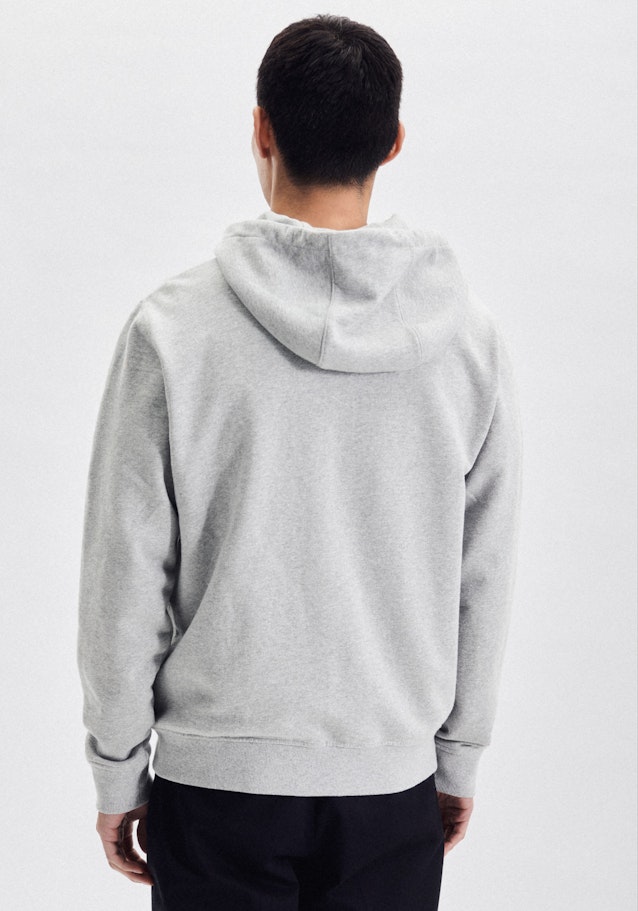 Regular Sweat-Jacke Uni in Grau | Seidensticker Onlineshop