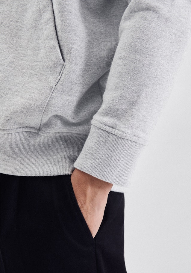 Regular Sweat-Jacke Uni in Grau | Seidensticker Onlineshop