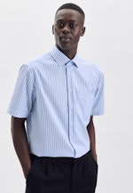 Regular Chemise d'affaires rayures in Bleu Clair |  Seidensticker Onlineshop