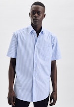 Regular Chemise d'affaires rayures in Bleu Clair |  Seidensticker Onlineshop