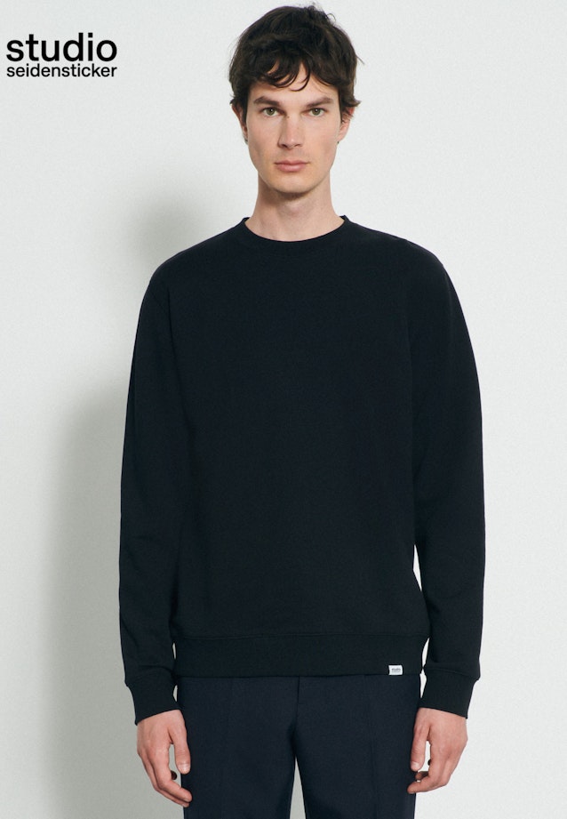Sweatshirt Regular in Noir |  Seidensticker Onlineshop