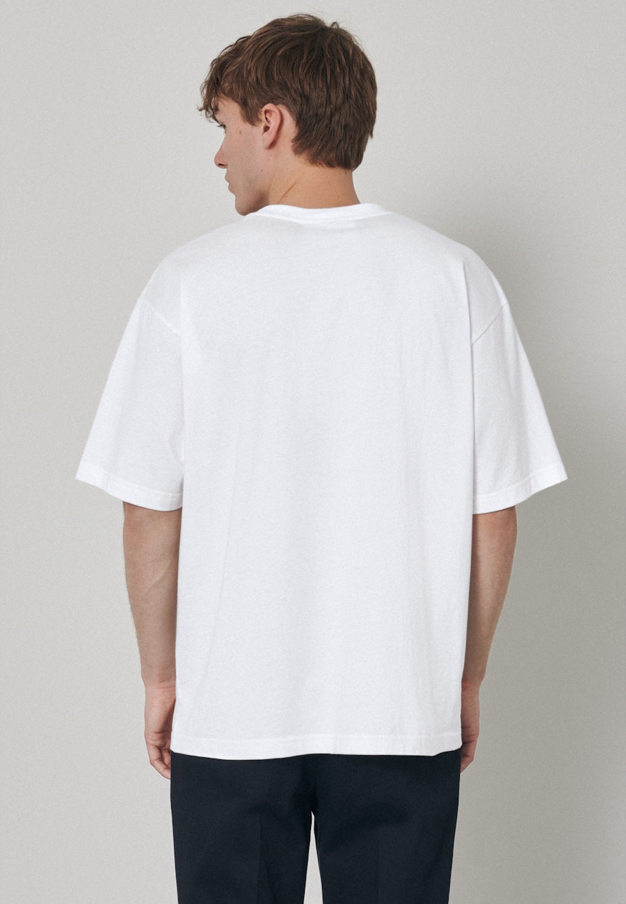 Rundhals T-Shirt Oversized in Weiß |  Seidensticker Onlineshop