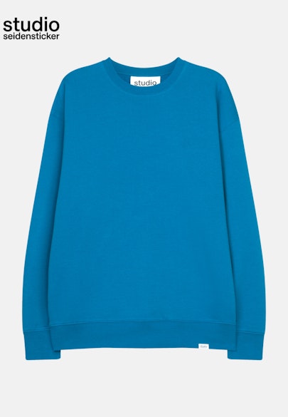 Crew Neck Sweatshirt Uni in Turquoise |  Seidensticker Onlineshop