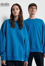 Oversized Sweat-Shirt Uni in Türkis |  Seidensticker Onlineshop