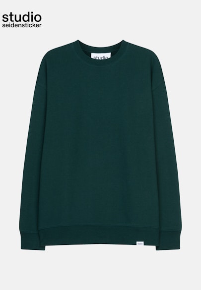 Oversized Sweatshirt Uni in Vert |  Seidensticker Onlineshop