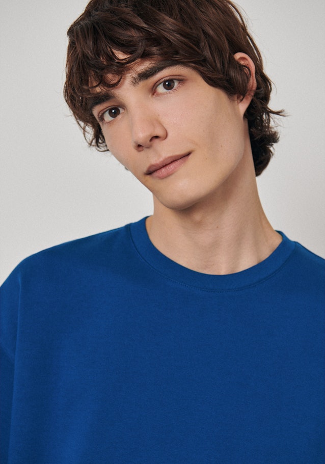 Sweatshirt Oversized in Middelmatig Blauw |  Seidensticker Onlineshop