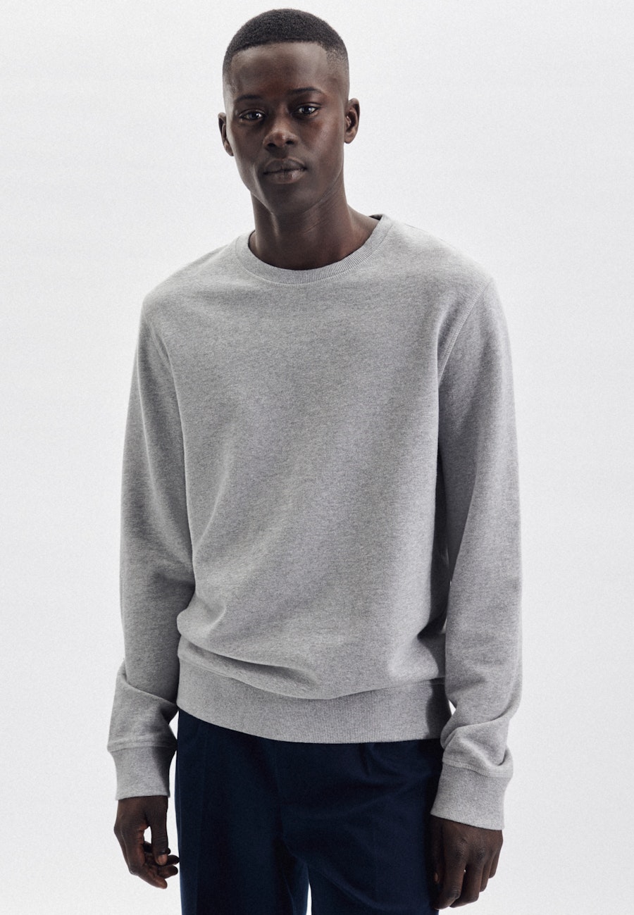 Rundhals Sweater Regular in Grau |  Seidensticker Onlineshop