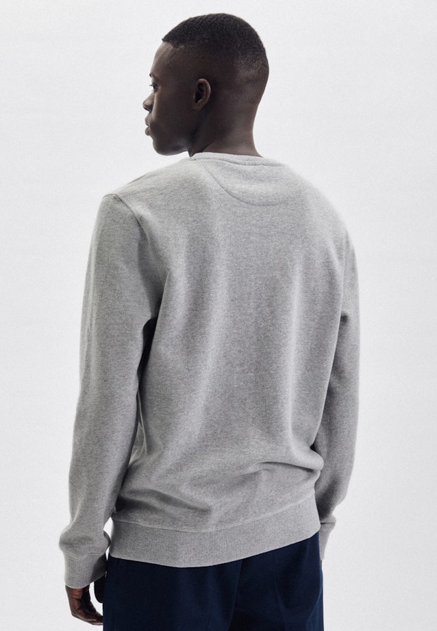 Sweatshirt Regular Manche Longue in Gris |  Seidensticker Onlineshop