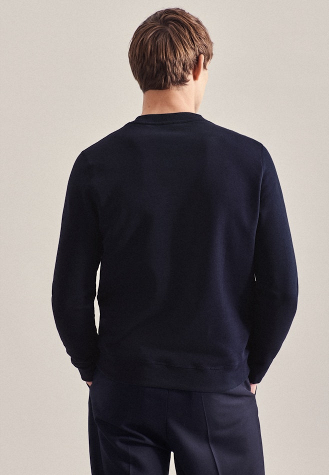 Crew Neck Sweater in Dark Blue | Seidensticker online shop