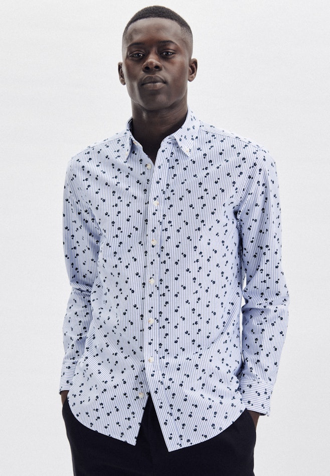 Oxford shirt in Regular with Button-Down-Collar in Light Blue | Seidensticker online shop