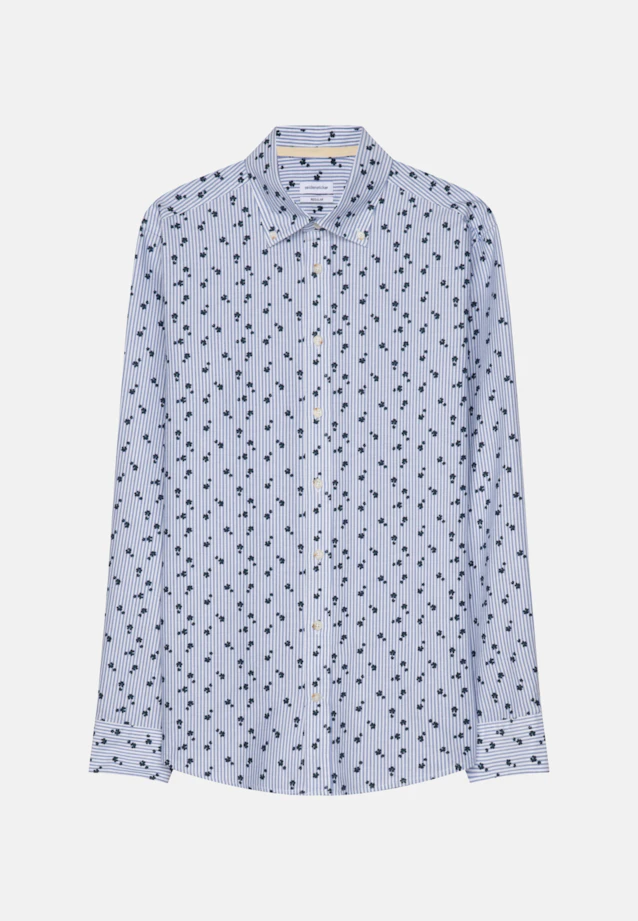 Regular Oxford shirt Print in Light Blue |  Seidensticker Onlineshop
