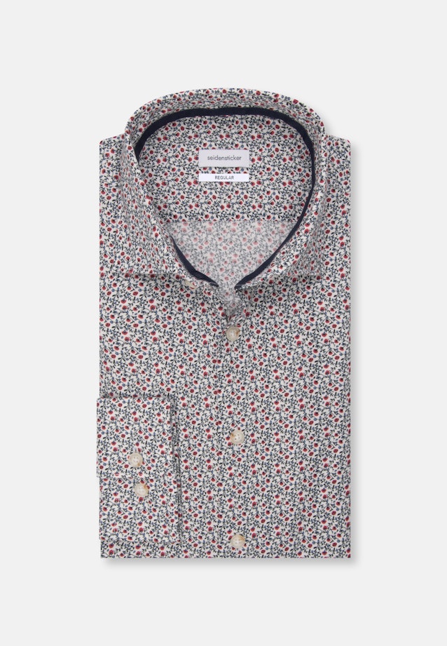 Regular Chemise décontractée Imprimé in Bleu Foncé |  Seidensticker Onlineshop