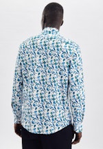 Regular Chemise décontractée Imprimé in Turquoise |  Seidensticker Onlineshop