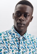 Regular Chemise décontractée Imprimé in Turquoise |  Seidensticker Onlineshop