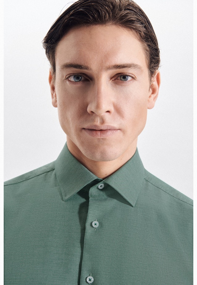 Regular Chemise d'affaires Uni in Vert |  Seidensticker Onlineshop