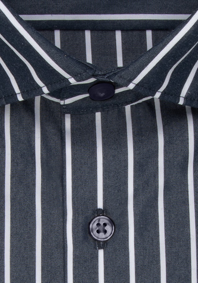 Bügelleichtes Popeline Business Hemd in Regular mit Kentkragen in Dunkelblau |  Seidensticker Onlineshop