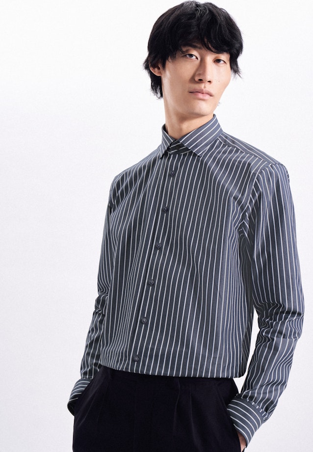 Regular Business shirt Stripe in Dark Blue |  Seidensticker Onlineshop